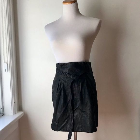 NWOT Free People Faux Leather Payton Miniskirt - Picture 11 of 12